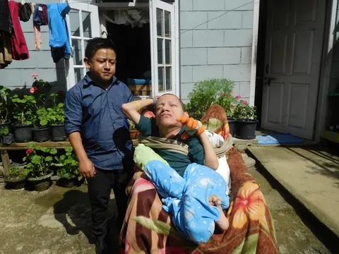 Home visit by CBR worker