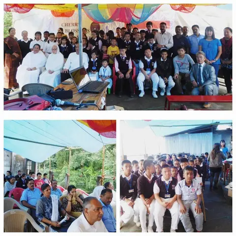  KERALA CLUB, Kohima, visiting the school for Independence Day, 2017