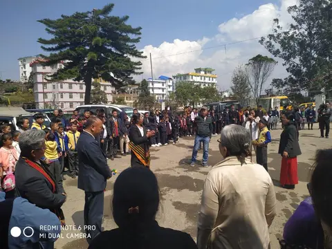 Glimpse of 'Ring the Bell' activity conducted after the festival on 20th of March 2019.