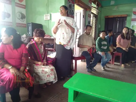 Mrs. Purnima welcoming the Resource persons