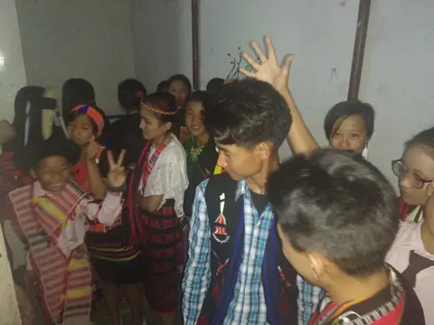 CBS students getting ready for their performance - Behind the scenes during 'RAISE Your Hands for Inclusion' Campaign(OCT 29TH - OCT 30TH, 2018) - ZONAL MEET ON INCLUSIVE CHILDREN PARLIAMENT