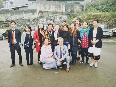 Behind the scenes (some staffs of CBS, seated - Mrs. Purnima Kayina (Headmistress CBS) & Mr. D Adani (Administrator & Proprietor CBS) (Lunch arrangement) during 'RAISE Your Hands for Inclusion' Campaign(OCT 29TH - OCT 30TH, 2018) - ZONAL MEET ON INCLUSIVE CHILDREN PARLIAMENT
