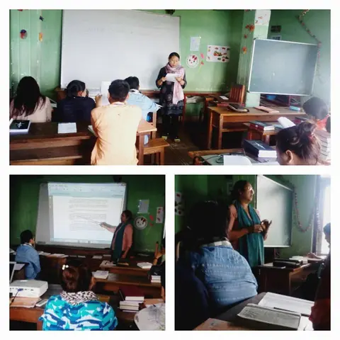 Presentations on RAISE's training topics by Ms Adaphro & Ms Purnima Kayina, 2017